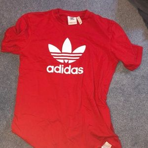 Adidas Red Logo Tee Shirt